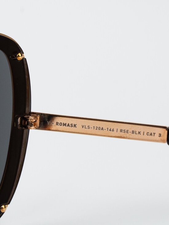 Valentino Women Sunglasses Titanium Gold Grey Mask V-ROMASK VLS-120A 146 main image 8
